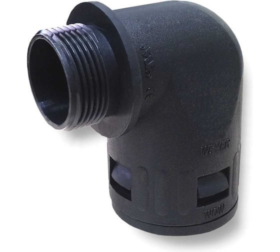 Муфта для гофрированных труб WEYER WQW-P29B/AD34.5 коннектор угловой, нар. PG29 WE1704800 1