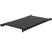 Полка стационарная Filum 19 универсальная, 1U, глубина 750 мм, черная FL-RSHU-1U-750-BK