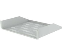 Полка консольная Filum 19, 2U, перфорированная, глубина 400 мм, серая FL-RSHС-2U-400-GY