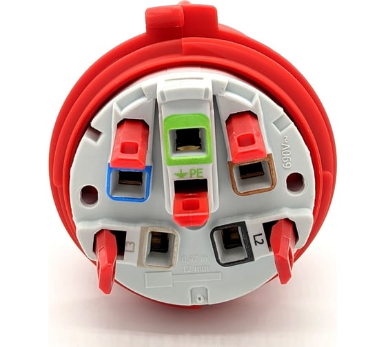 Кабельная вилка Bals 32A 5р 6h 400В IP44 Quick-Connect 1 шт. 2148-b