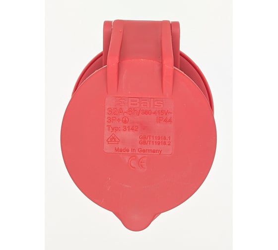 Кабельная розетка Bals 32A, 4p, 6h, 400V, IP44, Quick-Connect 1 шт. 3142-b