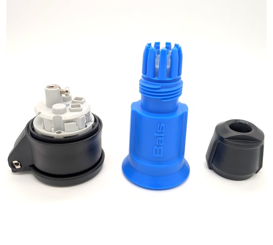 Кабельная розетка Bals Schuko 16A, 3p, 250V, IP54, синий MULTI-GRIP 1 шт. 7486-b