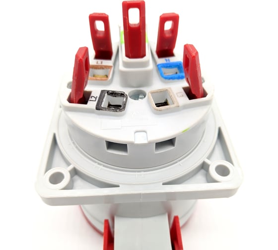 Встраиваемая розетка Bals 32A, 5р, 6h, 400V, IP44, Quick-Connect 1 шт. 132002-b