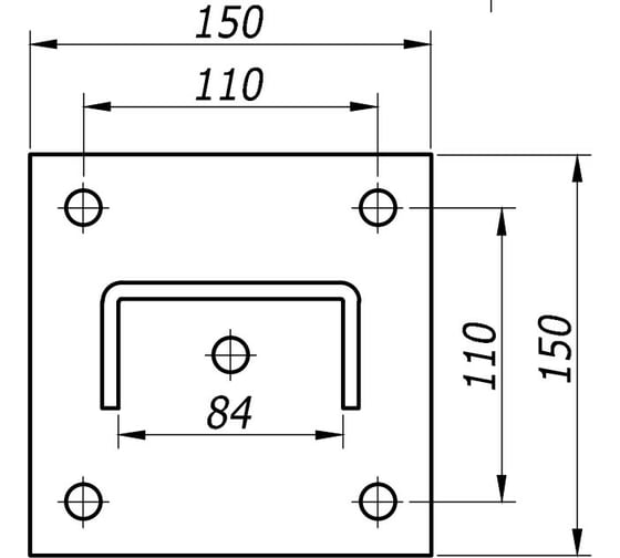 Крепление к потолку для профиля DKC 82x41, горячеоцинкованное BSF8202HDZ