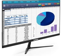 Монитор безрамочный ExeGate 23.8" ProSmart EV2407 VA LED Grade A+, FHD, 1920x1080 75Гц, 16:9, 250cd/m2, 3000:1, 178/178, 5ms, D-Sub, HDMI, Flicker-free 294427