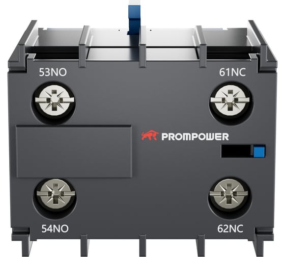 Блок вспомогательных контактов Prompower серии Pulse, фронт. монтажа для серии PLC1-K, 1НО+1НЗ PLA1KN11