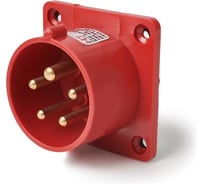 Вилка панельная для скрытой установки HLT 615 3Р+РЕ+N 16А 380В IP44 (10шт./уп.) 083-03-63