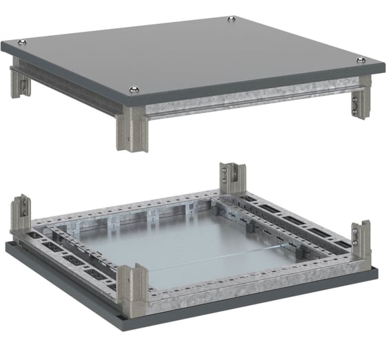 Комплект: крыша и основание КЭАЗ для оцинкованных шкафов OptiBox M, 600x800 мм 306699