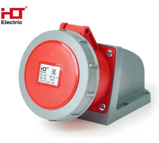 Розетка наружной установки HLT 1252 32А 3Р+РЕ+N 220В -415B IP67 (10шт./уп.) 083-04-13