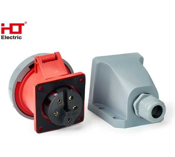 Розетка наружной установки HLT 1252 32А 3Р+РЕ+N 220В -415B IP67 (10шт./уп.) 083-04-13