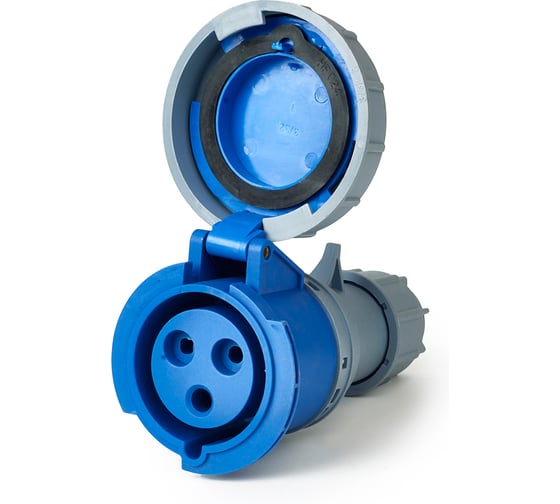 Розетка переносная HLT 2132 16А 2Р+РЕ 220В-250B IP67 (10шт./уп.) 083-04-20 1