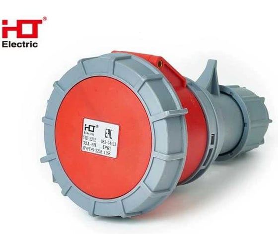 Розетка переносная HLT 2252 32А 3Р+РЕ+N 220В -415B IP67 (10шт./уп.) 083-04-23