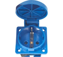 Розетка панельная HLT РП10-3 скрытая с крышкой IP44 16А 2Р+РЕ 220В (20шт./уп.) 083-03-60