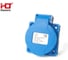 Розетка панельная HLT РП10-3 скрытая с крышкой IP44 16А 2Р+РЕ 220В (20шт./уп.) 083-03-60 2
