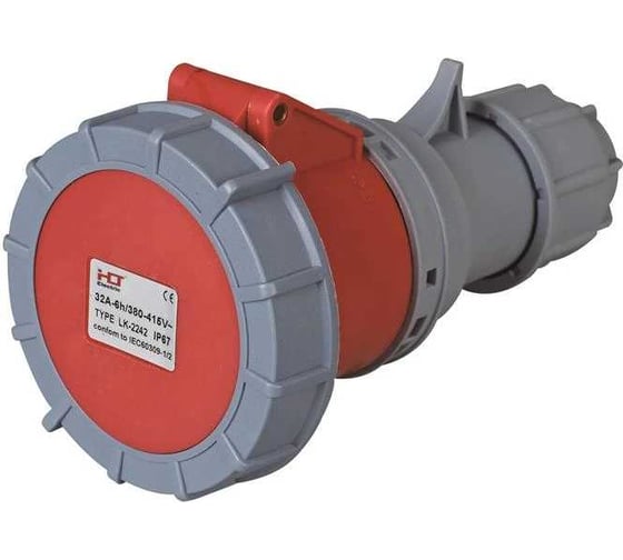 Розетка кабельная HLT 2442 125А 3Р+РЕ 380В-415B IP67 (2шт./уп.) 083-04-26