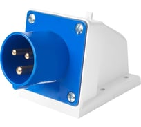 Вилка HLT 513 стационарная 2Р+РЕ 16А 230В IP44 (10шт./уп.) 083-03-40