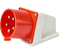 Вилка HLT 515 стационарная 3Р+РЕ+N 16А 380В IP44 (10шт./уп.) 083-03-42