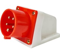 Вилка HLT 525 стационарная 3Р+РЕ+N 32А 380В IP44 (10шт./уп.) 083-03-45