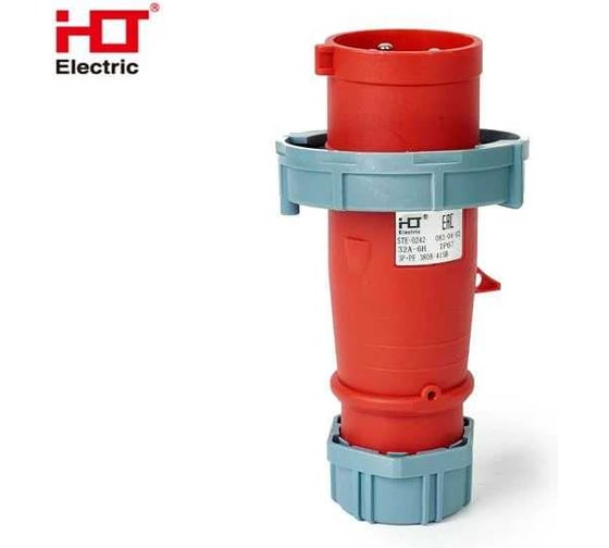 Вилка HLT кабельная 0242 32А 3Р+РЕ 380В-415B IP67 (10шт./уп.) 083-04-03
