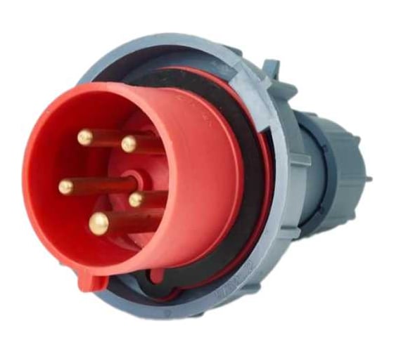 Вилка HLT кабельная 0252 32А 3Р+РЕ+N 220В-415B IP67 (10шт./уп.) 083-04-04 1