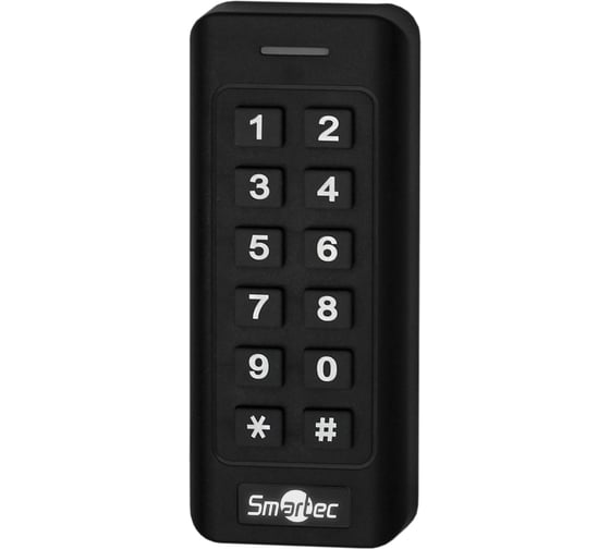 Считыватель Smartec ST-PR022EHMK-BK EM, HID prox, MIFARE с клавиатурой, черный smkd0757.1