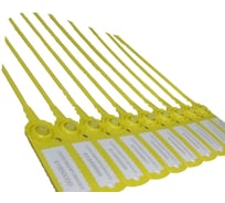 Пломба пластиковая UVE СТРЕЛА стандарт, цвет желтый (уп. 50 шт.) 1053