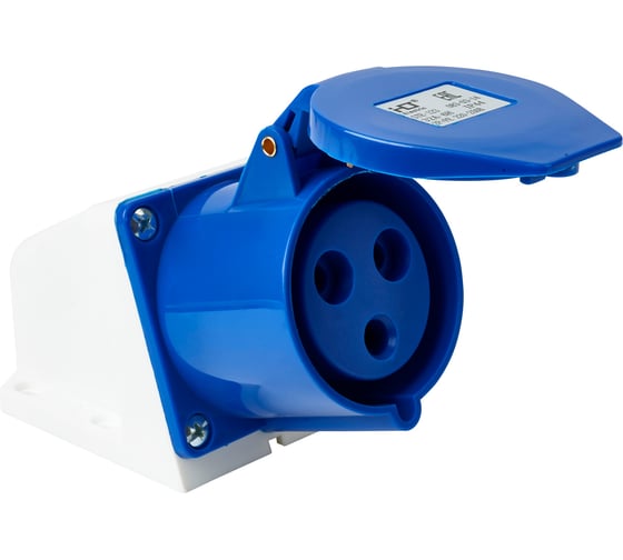 Розетка HLT 123 стационарная 2Р+РЕ 32А 230В IP44 (10шт./уп.) 083-03-14 1