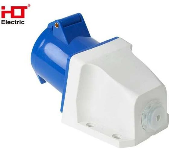 Розетка HLT 123 стационарная 2Р+РЕ 32А 230В IP44 (10шт./уп.) 083-03-14