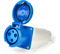 Розетка HLT 133 стационарная 2Р+РЕ 63А 230В IP54 (2шт./уп.) 083-03-17