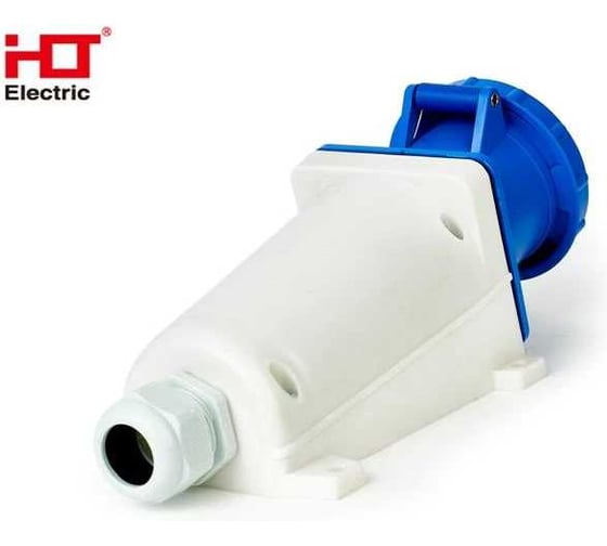 Розетка HLT 133 стационарная 2Р+РЕ 63А 230В IP54 (2шт./уп.) 083-03-17