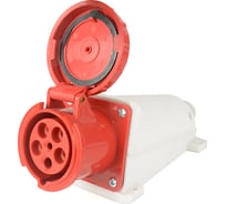 Розетка HLT 135 стационарная 3Р+РЕ+N 63А 380В IP54 (2шт./уп.) 083-03-19