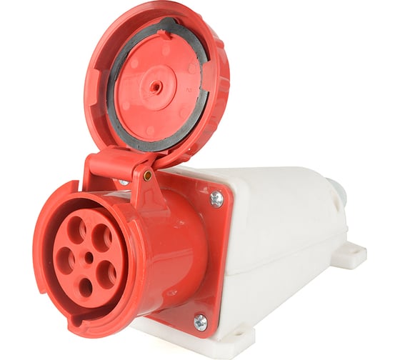 Розетка HLT 135 стационарная 3Р+РЕ+N 63А 380В IP54 (2шт./уп.) 083-03-19 1