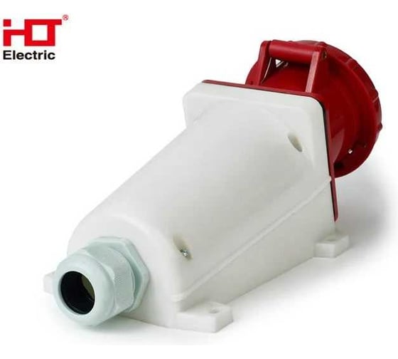 Розетка HLT 135 стационарная 3Р+РЕ+N 63А 380В IP54 (2шт./уп.) 083-03-19