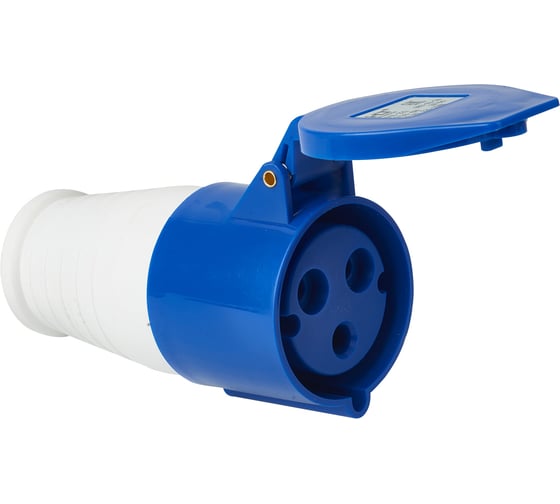Розетка HLT 223 переносная 2Р+РЕ 32А 230В IP44 (10шт./уп.) 083-03-24 1