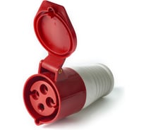 Розетка HLT 224 переносная 3Р+РЕ 32А 380В IP44 (10шт./уп.) 083-03-25