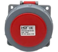 Розетка скрытая HLT 4242 3Р+РЕ 32А 380В-415B IP67 (10шт./уп.) 083-04-032