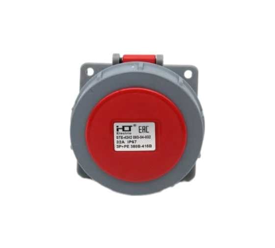 Розетка скрытая HLT 4242 3Р+РЕ 32А 380В-415B IP67 (10шт./уп.) 083-04-032 1