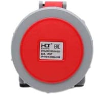 Розетка скрытая HLT 4252 3Р+РЕ+N 32А 220В-415B IP67 (10шт./уп.) 083-04-033