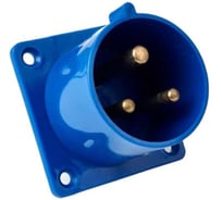 Вилка панельная для скрытой установки HLT 613 2Р+РЕ 16А 230В IP44 (10шт./уп.) 083-03-61