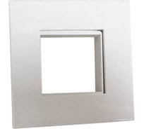 Суппорт с рамкой LANMASTER для короба 120х50 мм, 45х45 мм, белый LAN-CT120-F45x45-WH
