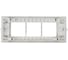 Cуппорт для розетки 45х45 6 модулей Gigant 73916-1GI 2