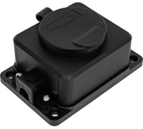 Одноместная колодка с резиновыми заглушками IP65 с заземлением Monolit 1183