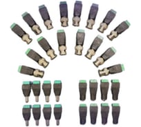 Комплект разъемов ComOnyx на 8 видеокамер, 16 BNC, 8 пар DC (мама + папа), CO-KC-004, 121-004