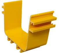 Переходная секция оптического лотка LANMASTER 100x120 мм, для элементов типа NC, желтая LAN-OT100x120-NC