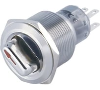 Электротехник GQ22-L-11X/33/S, металл, 1NO и 1NC, на 3 положения без фиксации I-О-II, d22мм, IP40, переключатель ET259211