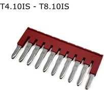 Перемычка гребенчатая Провенто для пружинных и втычных клемм на 3 контакта, 10 шт T5.3IS