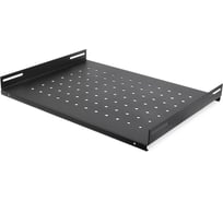 Полка стационарная ONTEK 470x350мм, для напольных шкафов глубиной 600мм, черный RAL 9005 SH600-9005