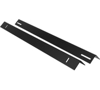 Уголки для поддержки оборудования ONTEK в шкафы глубиной 1000мм, усиленные до 100кг (пара), черный RAL 9005 RC1000-9005