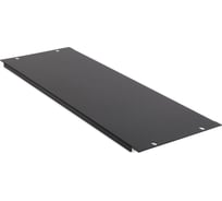 Панель ONTEK 4U заглушка , крепление 19 4U, черный RAL 9005 BLK4U-9005