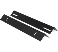 Уголки для поддержки оборудования ONTEK в шкафы глубиной 600мм, усиленные до 100кг (пара), черный RAL 9005 RC600-9005